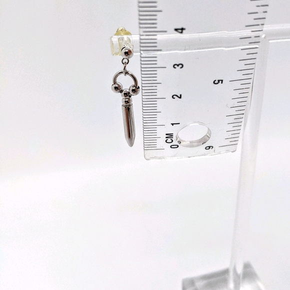 Sterling silver Bullet Earrings - Picture 2 of 4